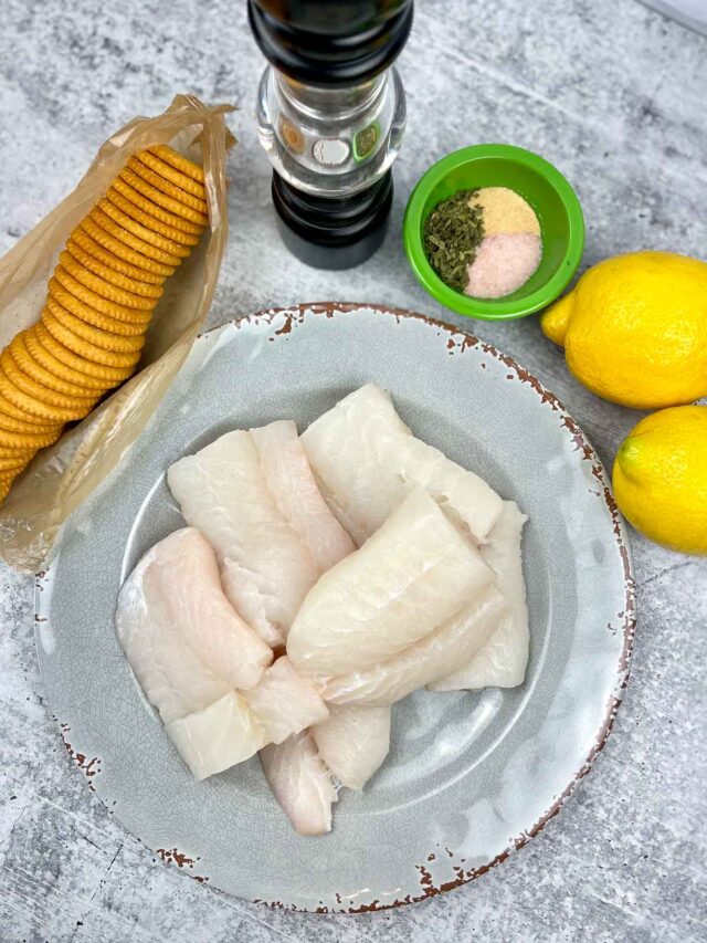 Air Fryer Cod with Ritz Cracker Topping Grumpy's Honeybunch