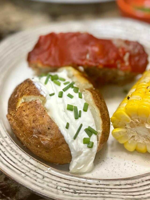 Air Fryer Baked Potatoes Grumpy's Honeybunch
