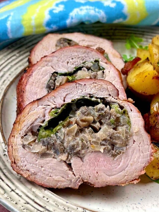 Grilled Stuffed Pork Tenderloin