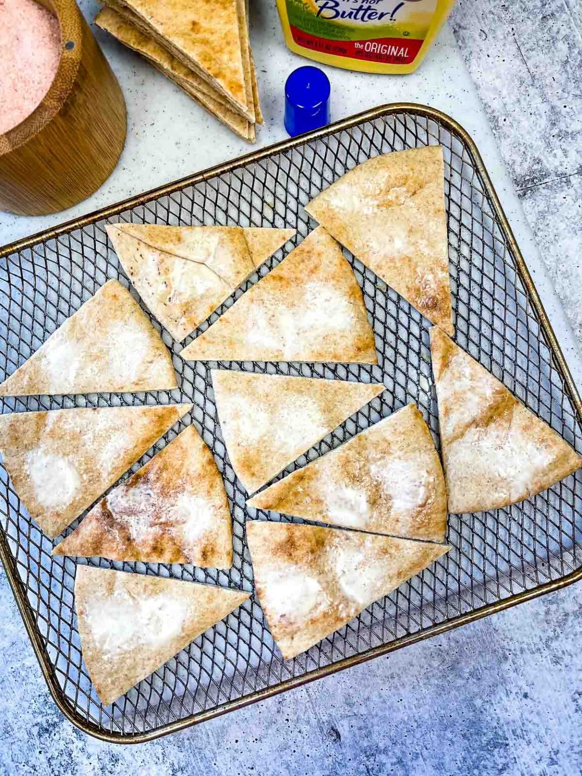 Air Fryer Pita Chips Grumpy's Honeybunch