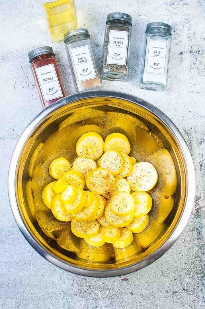 Air Fryer Yellow Squash Grumpy's Honeybunch