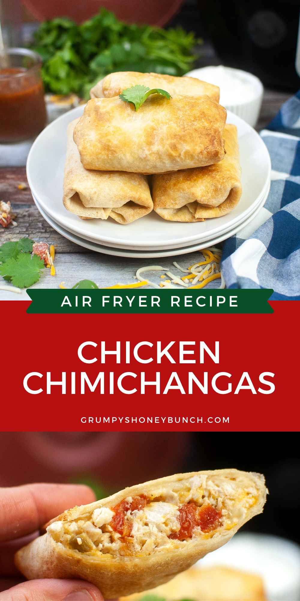 Air Fryer Chicken Chimichangas Grumpy's Honeybunch