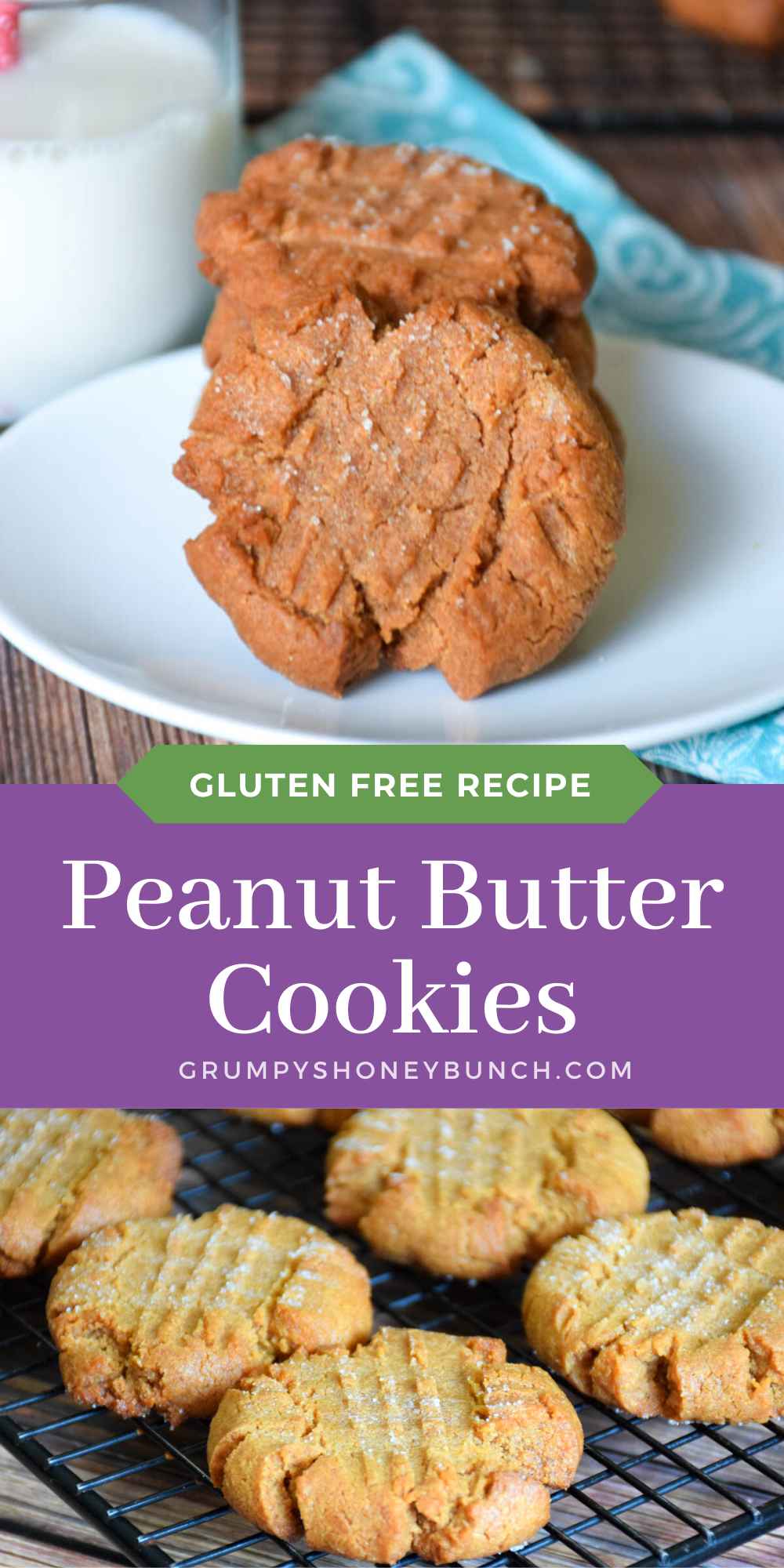 Gluten Free Peanut Butter Cookies Grumpy's Honeybunch