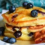 Fluffy Blueberry Pancakes Featured Image.