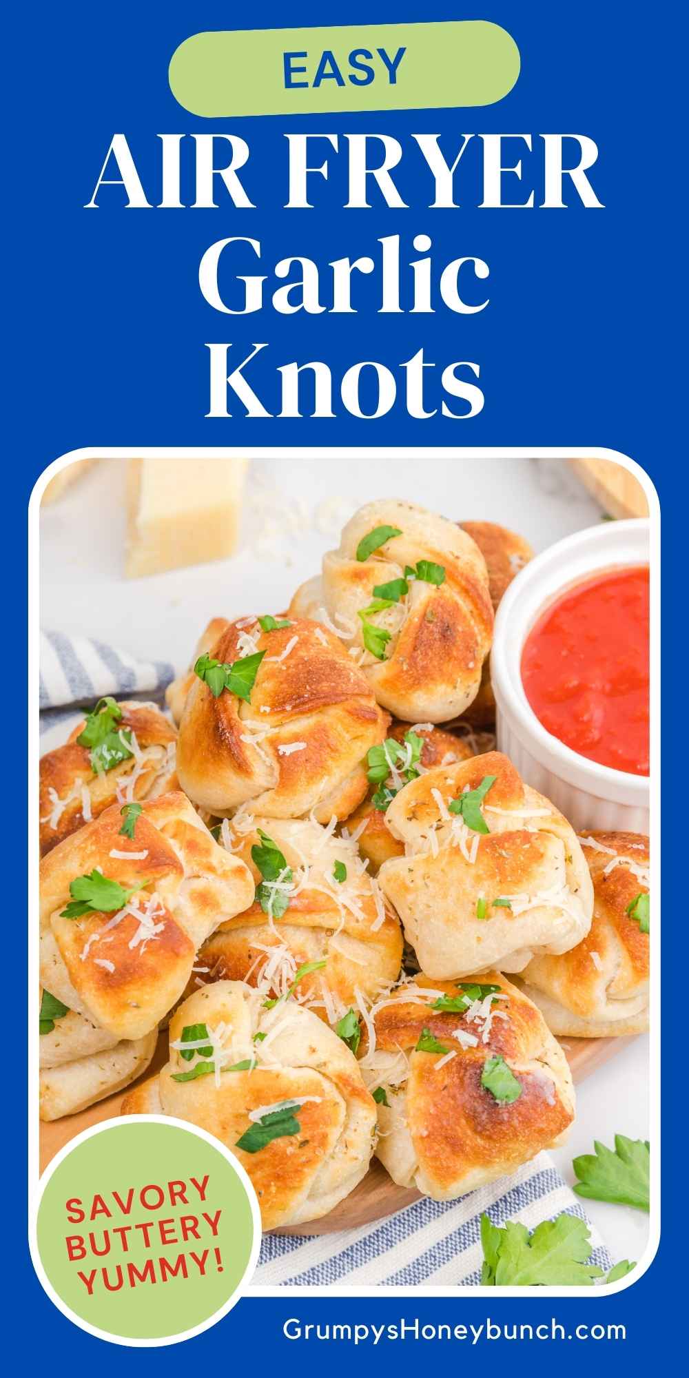 Air Fryer Garlic Knots Grumpy's Honeybunch