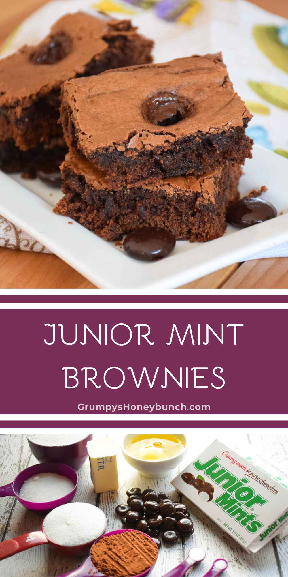Junior Mint Brownies Grumpy's Honeybunch