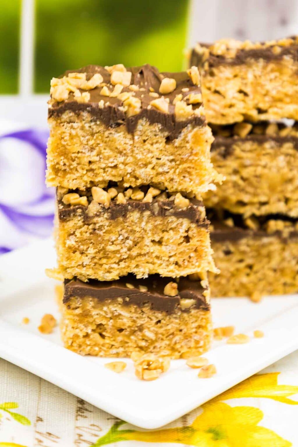 Chocolate Peanut Butter Rice Krispie Treats Grumpy's Honeybunch