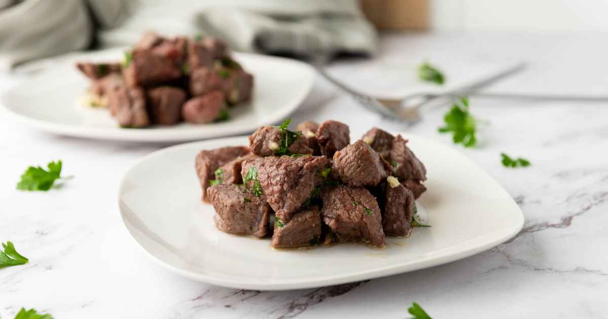 Garlic Butter Steak Bites Easy Air Fryer Recipe Grumpy's Honeybunch