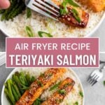 Dual pin image for Air Fryer Teriyaki Salmon