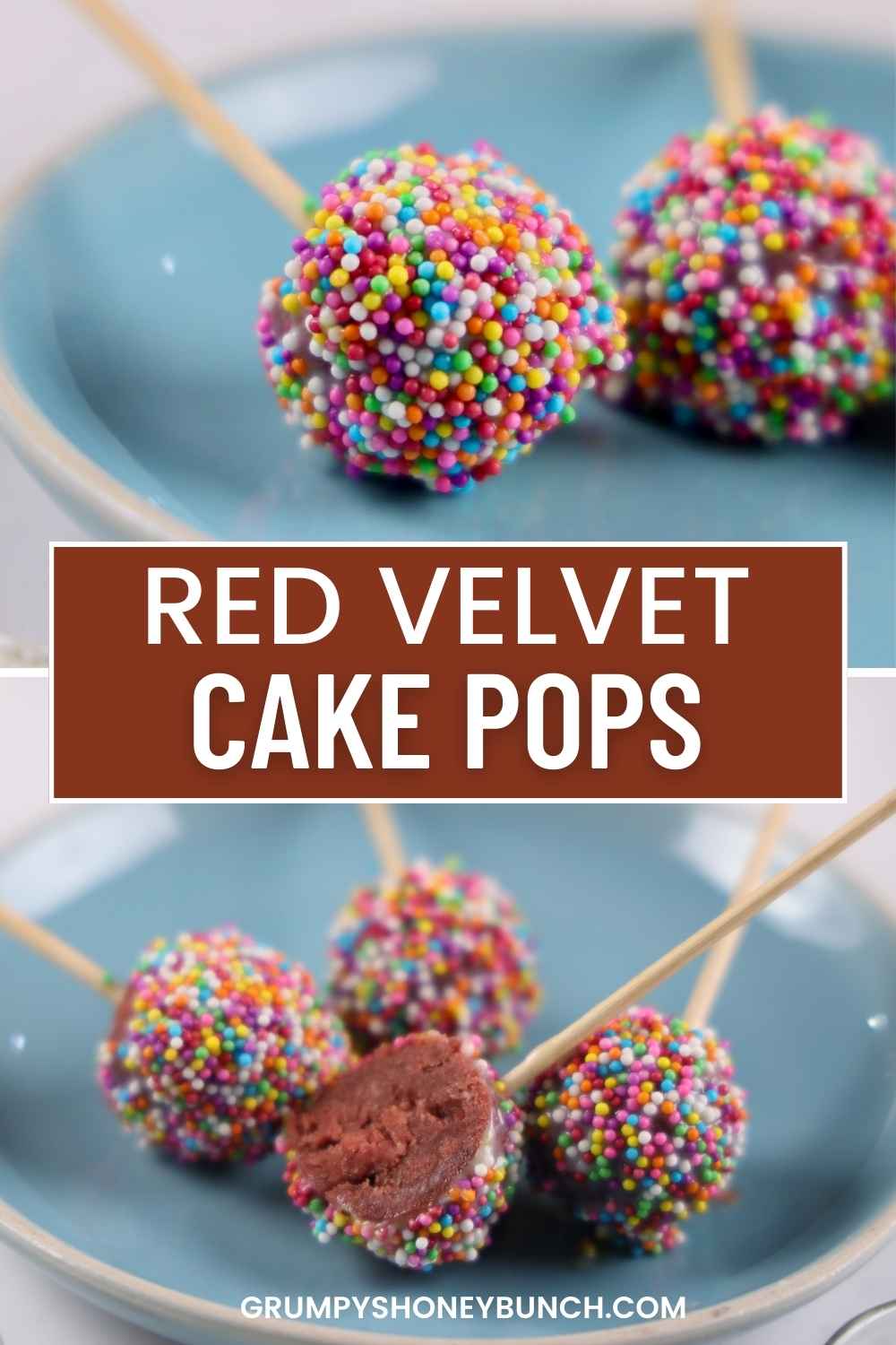 Red Velvet Cake Pops Easy Small Batch Recipe Grumpy's Honeybunch
