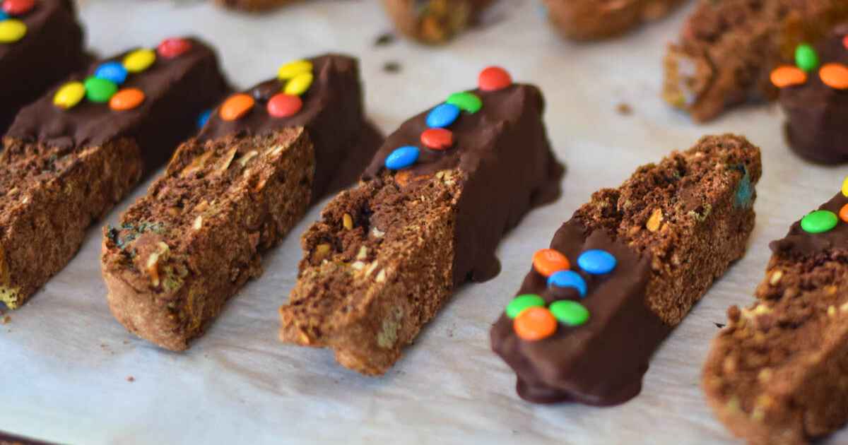 Triple Chocolate Biscotti with Almonds - Grumpy's Honeybunch