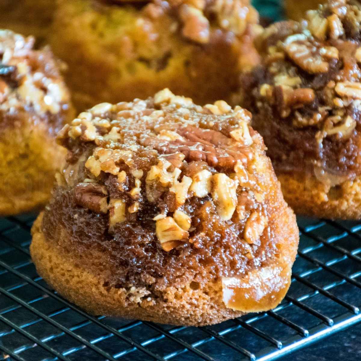 Praline Pumpkin Muffins - Sticky Bun Muffin Recipe - Grumpy's